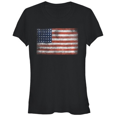 Juniors Womens Lost Gods USA Flag T-Shirt