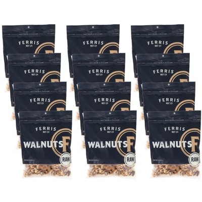 Ferris Nut Co. Raw Walnuts - Case of 12/16 oz