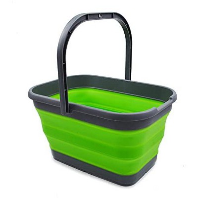 SAMMART 12L (3.1 Gallon) Collapsible Rectangular Handy Basket/Bucket