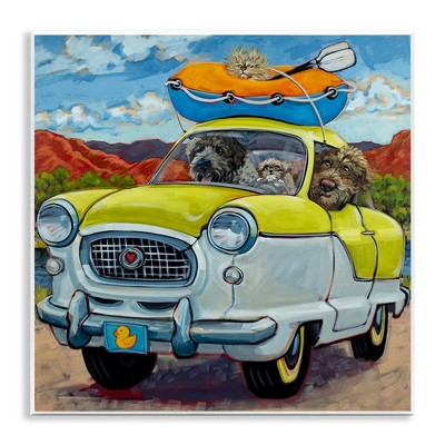 Stupell Industries Vacation Dogs in Car Wall Plaque Art