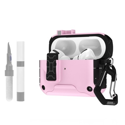 HTUTWOO Apple AirPods Pro 3nd Generation Case, Full Body Shock-Proof Hard Shell Protective Case with Secure Lock and Cleaning Kit
