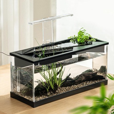 TROPOW Fish Tanks, High Transparency Acrylic Rectangular, Desktop Fish Tank