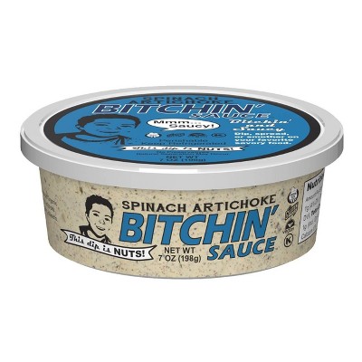 Bitchin' Sauce Spinach Artichoke Almond Dip - 7oz