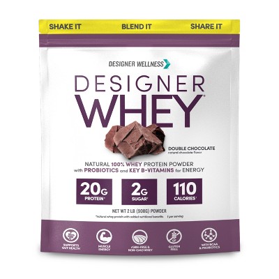 Designer Whey Protein Powder, Double Chocolate,  2lb