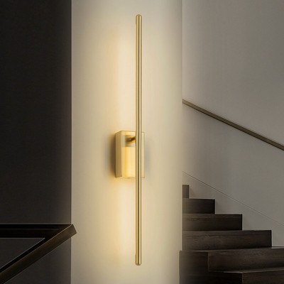 Rennnsan Solive 23" H Hardwired Liner Aluminum Modern Industrial LED Dimmable Wall Sconce