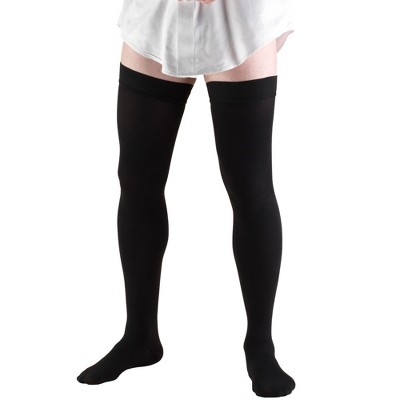 Truform Compression Socks, 20-30 mmHg, Men's Dress Socks, Thigh High Over Knee Length