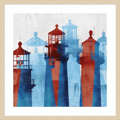 Amanti Art Lighthouse I  by Edward Selkirk Wood Framed Wall Art Print