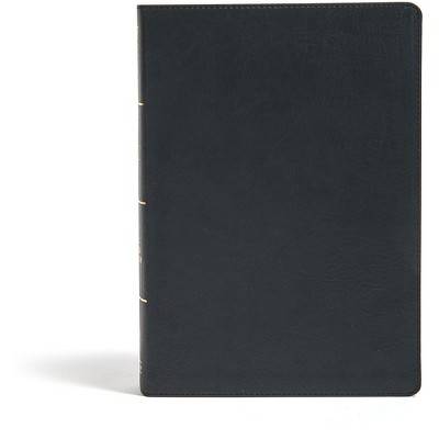 KJV Super Giant Print Reference Bible, Black Leathertouch - Large Print by  Holman Bible Publishers (Leather Bound)