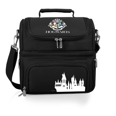 Oniva Harry Potter Hogwarts Pranzo Lunch Cooler Bag - Black: Insulated Adult Lunch Tote with Shoulder Strap & Pockets