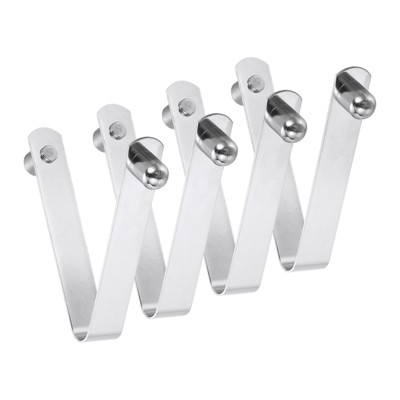 Unique Bargains Steel V Shaped Push Button Spring Lock Tent Pole Clips Kayak Paddle Snaps 4 Pcs