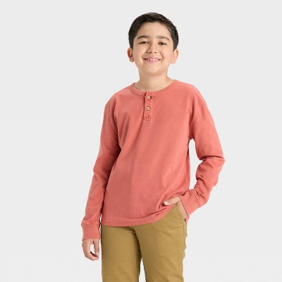 Boys' Long Sleeve Henley T-Shirt - Cat & Jack™