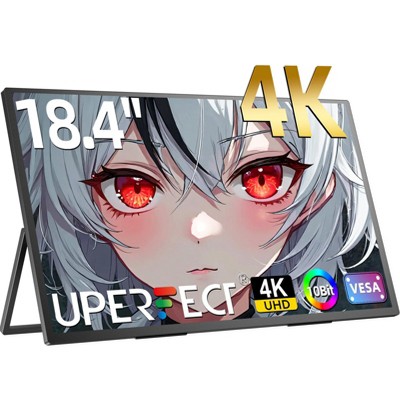 UPERFECT 4K 18.4" Ultra-Slim Portable Monitor UHD IPS HDR Display with 10-Bit Color, 60Hz, FreeSync, VESA Mount & 180¡ã Adjustable Stand For Business