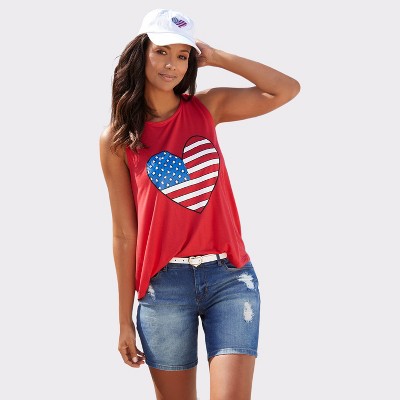 Women's American Flag Graphic Print Tank Top - LASCANA