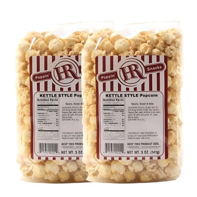 HR Poppin' Snacks 5 oz Kettle Popcorn - Pack of 2