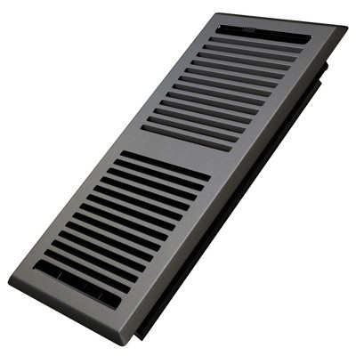 Contemporary Floor Register Vent with Mesh Cover Trap