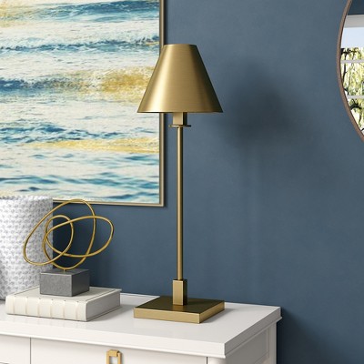 Hudson and Canal 28" Tall Table Lamp with Metal Shade