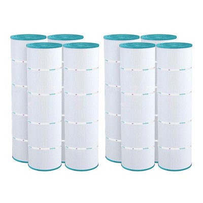 Hurricane 8 Pack HF7487-04 Advanced Pool Filter Cartridge for PA100N, Unicel C-7487, Filbur FC-1270, Super-Star-Clear C4000, SwimClear C4020