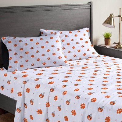 NCAA Clemson Tigers Bedding Sheet Set