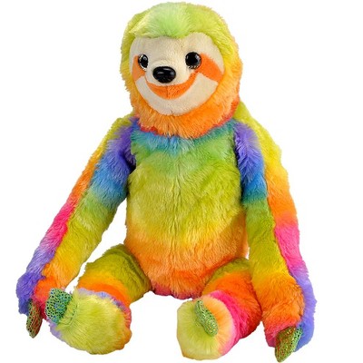 Wild Republic Rainbowkins Sloth Stuffed Animal, 12 Inches