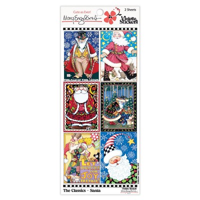 Mary Engelbreit ME Classics Santa Sticker Sheet
