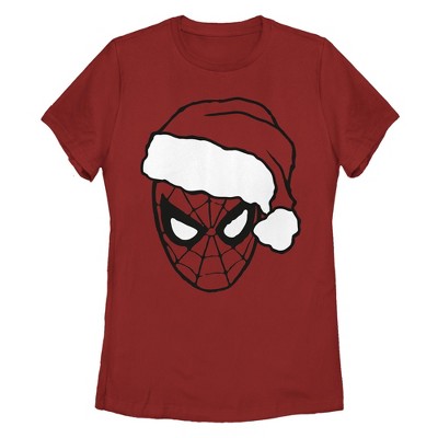 Women's Marvel: Spider-Man Christmas Outline T-Shirt