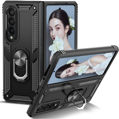 Entronix Case Compatible with Galaxy Z Fold 3 - Dual-Layer Guard Gripstand