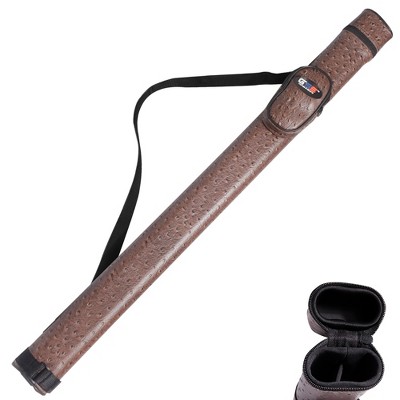 GSE 1x1 Hard Cue Case, Pool Cue Stick Carrying Case, Billiard Cue Case Holds 1 Butt and 1 Shaft