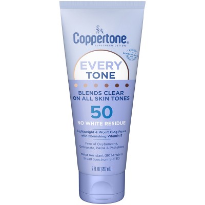 Coppertone Every Tone Sunscreen Lotion - SPF 50 - 7 fl oz