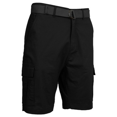 Galaxy Rugged Trail  Men's Cotton Stretch Ripstop Cargo Shorts With Belt