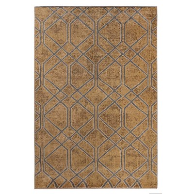 Modern Medallion Indoor Area Rug or Runner by Blue Nile Mills
