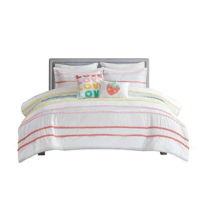Gracie Mills Tanwen Chenille Trimmed Cotton Kids' Comforter Set