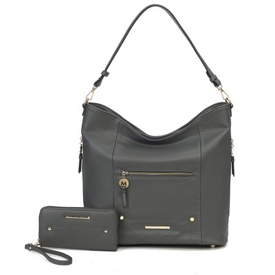 MKF Collection Jordana Shoulder Bag with Matching Wallet by Mia K