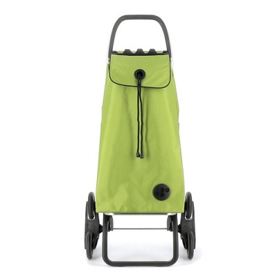 Rolser I-Max MF 6 Wheel Stair Climber Foldable Shopping Trolley Lime