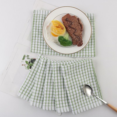 PiccoCasa Cotton Terry Small Kitchen Dish Cloth Cleaning Dish Rags 6 Pcs