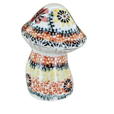Blue Rose Polish Pottery 646 Vena Mini Mushroom