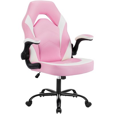 NicBex PU Leather Gaming Chair,Ergonomic Office Chair with Padded Armrests & Lumbar Support,Swivel Computer Chair for Gaming Room,Bedroom