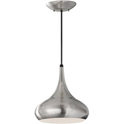 Generation Lighting Beso 10" Wide Brushed Steel Mini Pendant