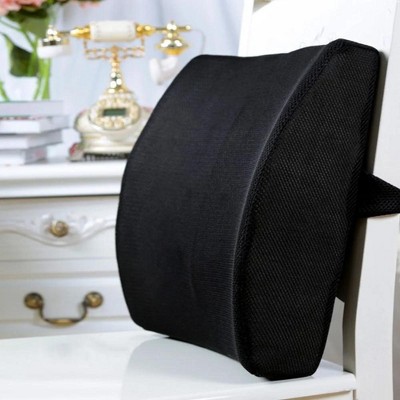 Swtroom Lumbar Support Pillow Car Seat Cushion Chair Lower Back Cushion Office Memory Foam Lumbar Support Back Pillow