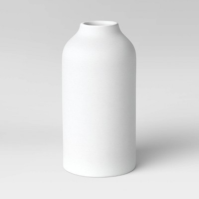 Textured Ceramic Vase White - Threshold™