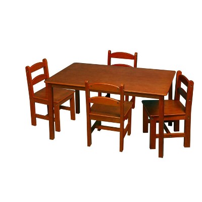 5pc Kids' Rectangle Table and Chair Set - Gift Mark