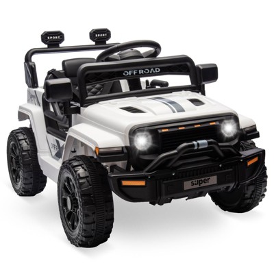 Ride On Truck for Kids, 12V Battery Powered Toy Car with Remote Control, LED Headlight and Music, 25W Toddler Electric Vehicles for Girls Boys 2-6