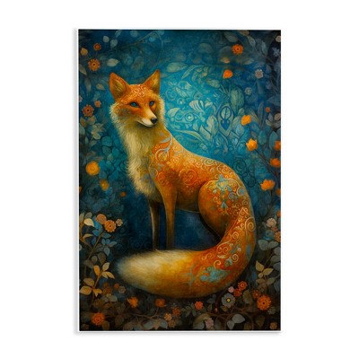 Stupell Industries Patterned Forest Fox Wall Plaque Art
