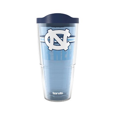 NCAA North Carolina Tar Heels Classic Tumbler - 24oz: Plastic Lidded Drinkware