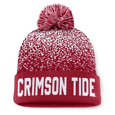 NCAA Alabama Crimson Tide Condensed Knit Cuffed Beanie: Solid Acrylic Midweight Hat