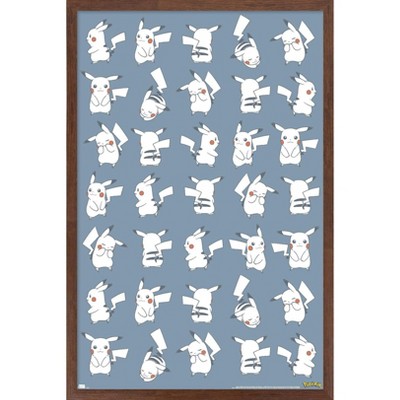 Trends International Pokémon: Daily Sketch - Pikachu Framed Wall Poster Prints