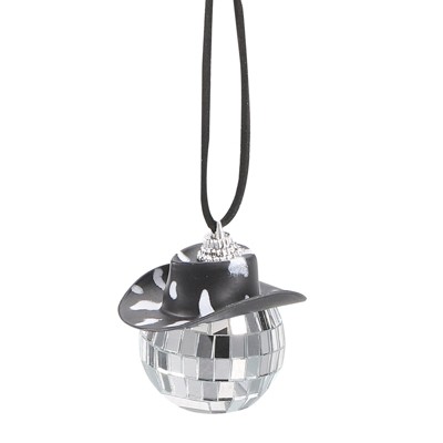 Unique Bargains Shiny Mirror Ornament Car Party Accessory Disco Ball