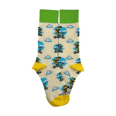 Banana Scooter Socks (Tween Sizes, Small) from the Sock Panda