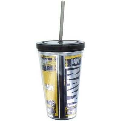 Nerd Block U.S. Navy 16oz Carnival Cup w/ Straw
