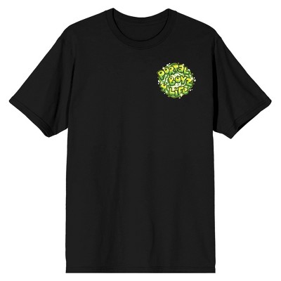 Rick & Morty Portal Boyz Crew Neck Short Sleeve Men's Black T-shirt