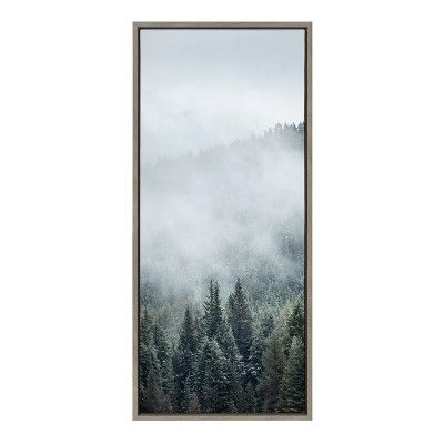18" x 40" Sylvie Evergreen Dream Framed Canvas by F2 Images - Kate & Laurel All Things Decor